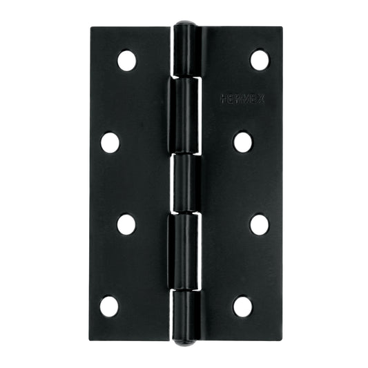 Bisagra rectangular 4' negra, Hermex Caja con 20, 45638