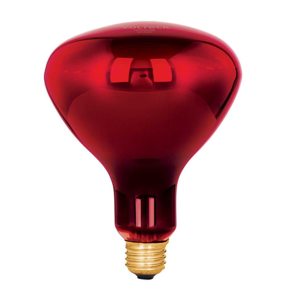 Lámpara incandescente de calor, BR40 270 Watts, rojo Caja con 4, 48324