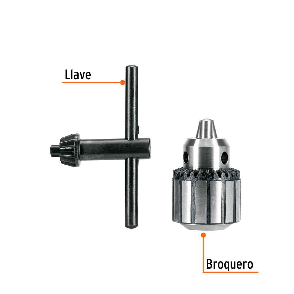 Broquero uso rudo 1/4' con llave, EXPERT Caja con 2, 103359