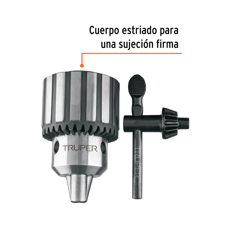 Broquero 5/8' c/llave p/taladro d/piso TAPI-13/15/17,TRUPER Caja con 2, 102489