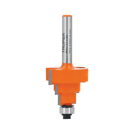 Broca para router, escalonada, 1-1/8', con balero, Truper Caja con 3, 10673