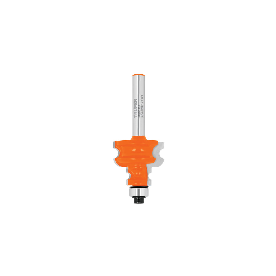 Broca router, jovel, 1', con balero, Truper Caja con 3, 10674
