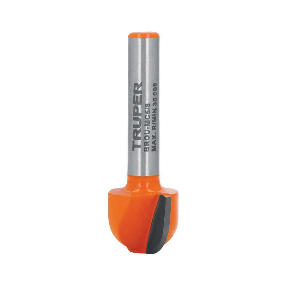 Broca para router, media caña, 5/8', Truper Caja con 3, 102722