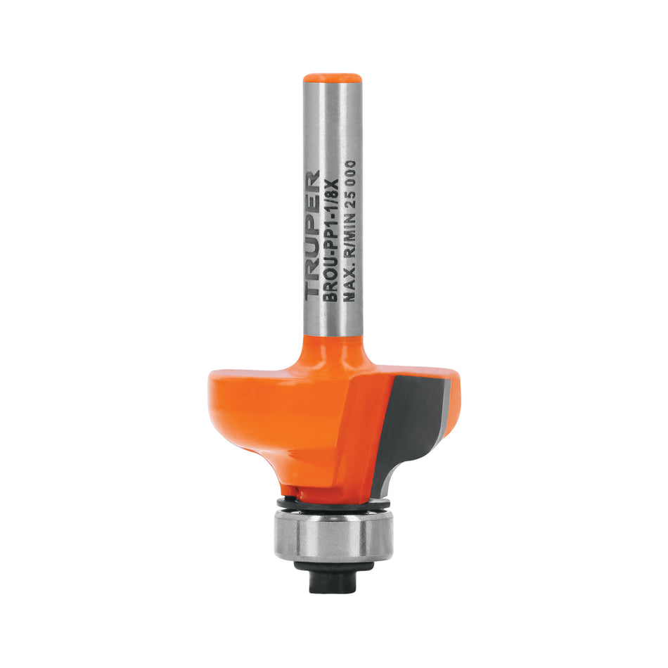 Broca para router, pecho paloma, 1-1/8' con balero, Truper Caja con 3, 11479