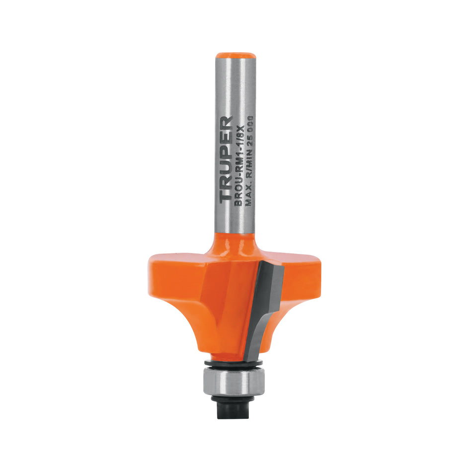 Broca para router, redondeado con moldura, 1-1/8' con balero Caja con 3, 102725