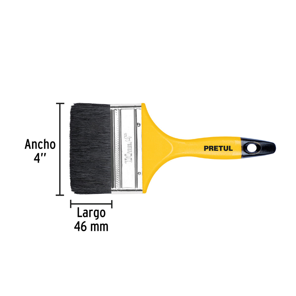 Brocha uso general de 4' con mango de plástico, Pretul Caja con 12, 21529