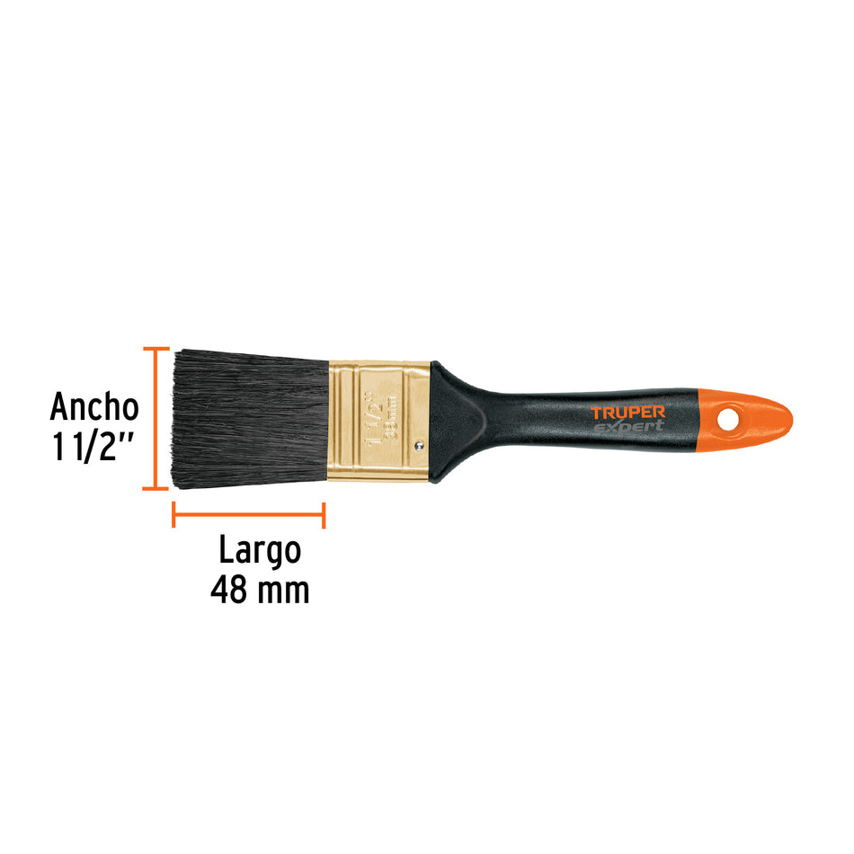 Brocha profesional de 1-1/2' mango de plástico, Expert Caja con 6, 17861