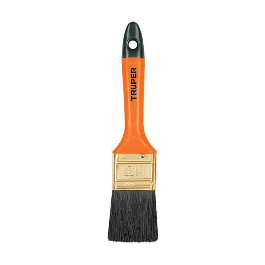 Brocha profesional de 1-1/2' con mango de plástico, Truper Caja con 6, 14482