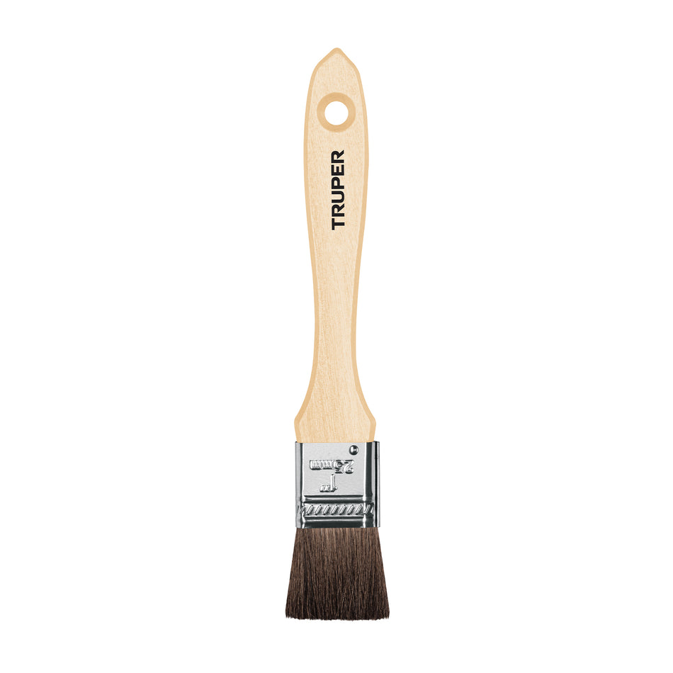 Brocha pelo de camello de 1' con mango de madera, Truper Caja con 6, 12466
