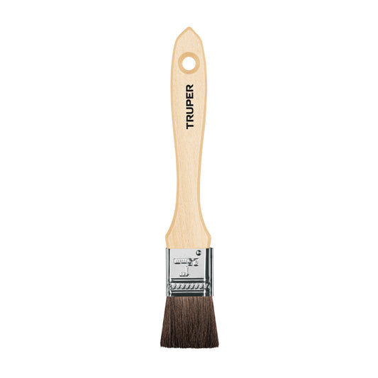 Brocha pelo de camello de 1' con mango de madera, Truper Caja con 6, 12466