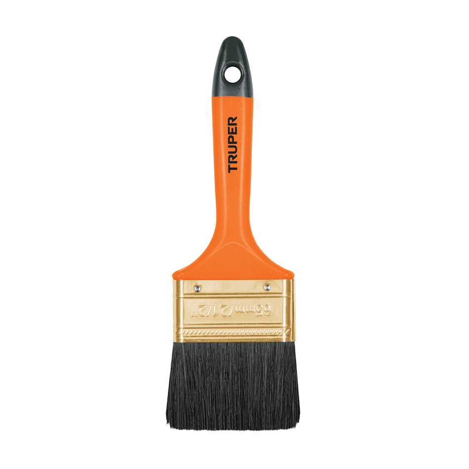 Brocha profesional de 2-1/2' con mango de plástico, Truper Caja con 6, 14484