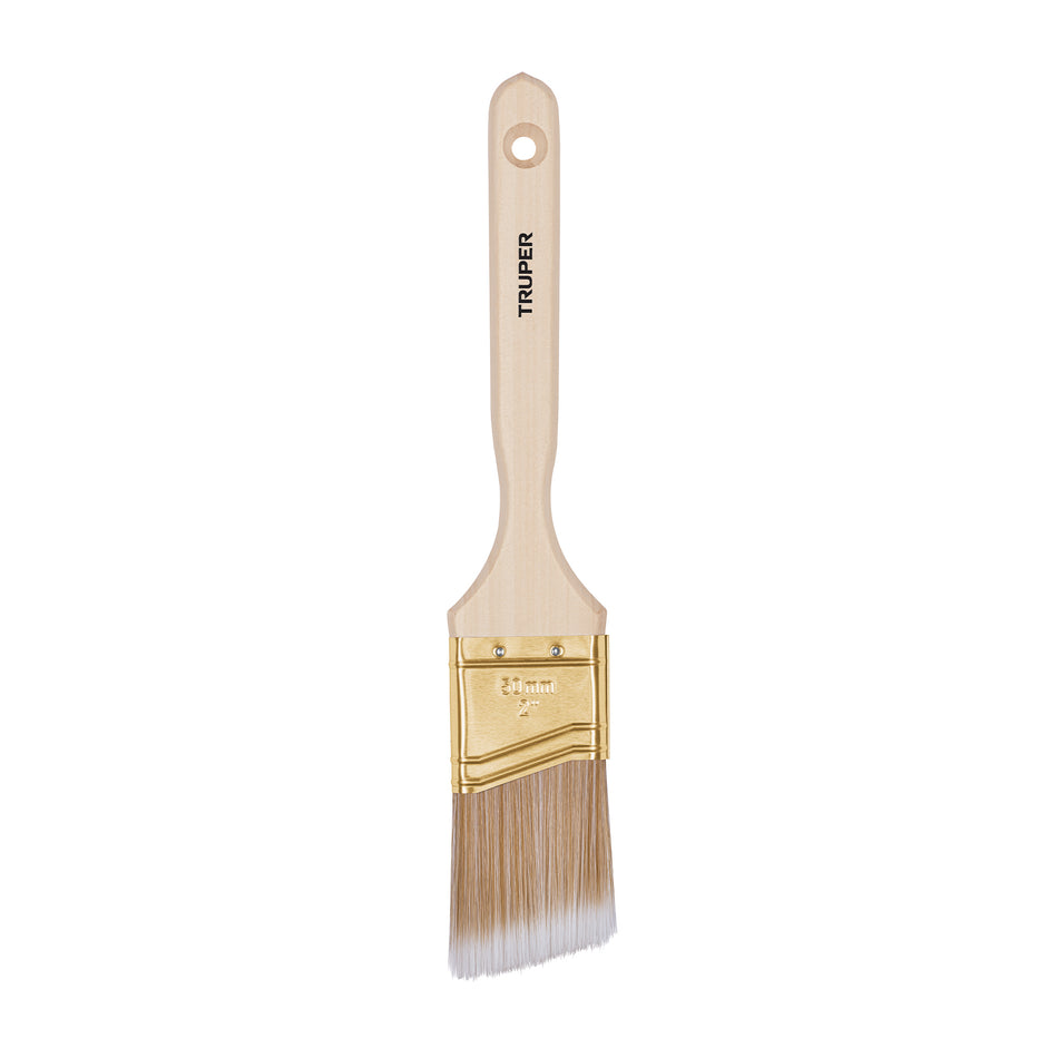 Brocha cerdas sintéticas 2' corte angular, mango de madera Caja con 6, 13339