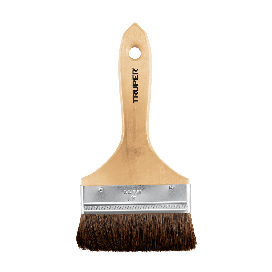 Brocha pelo de camello de 4' con mango de madera, Truper Caja con 6, 12470