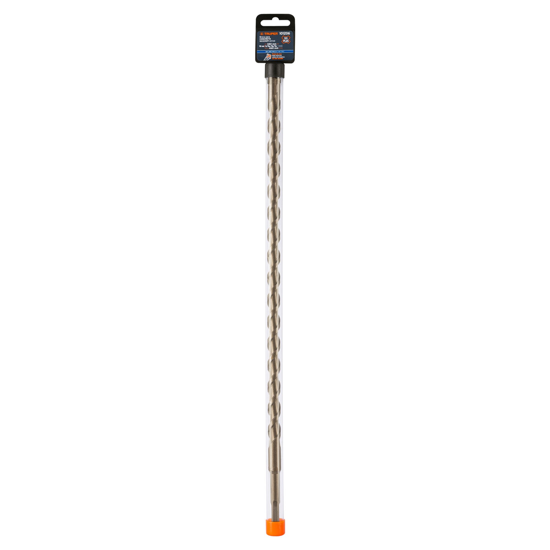 Broca SDS Plus 16 x 460 mm, Truper Caja con 5, 101206