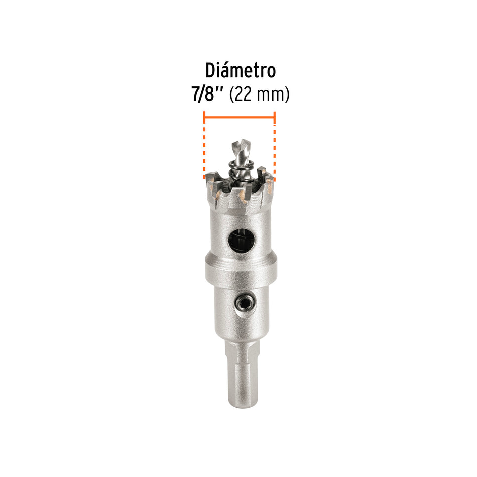 Brocasierra de carburo de tungsteno, 7/8', Truper Caja con 10, 103214