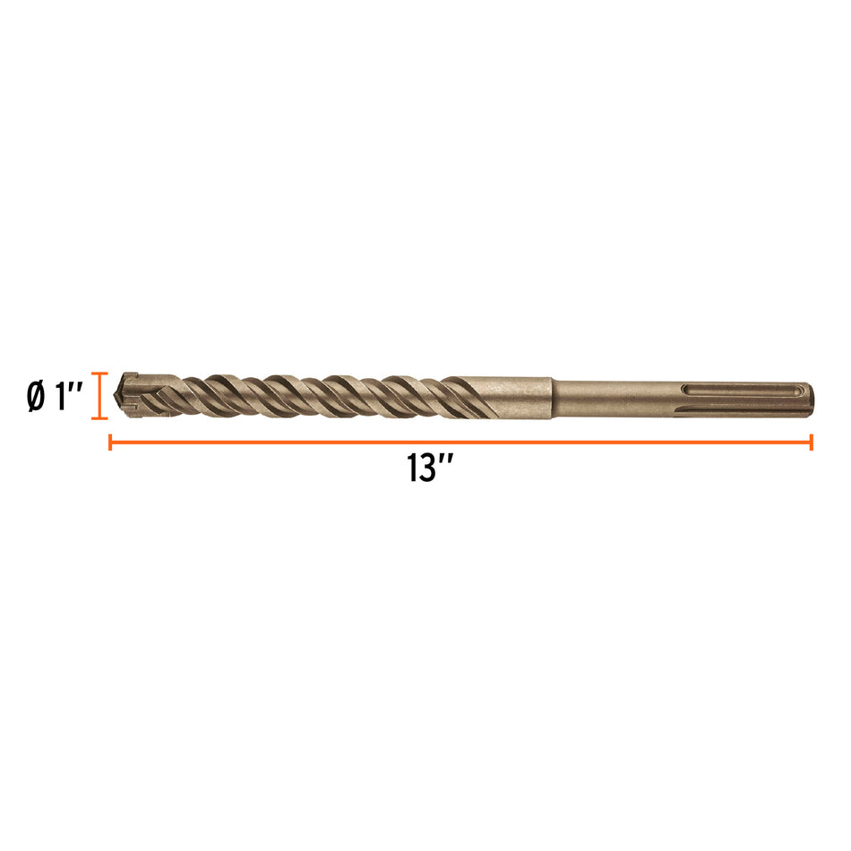 Broca SDS Ma x de 1 x 13', Truper Caja con 2, 101460