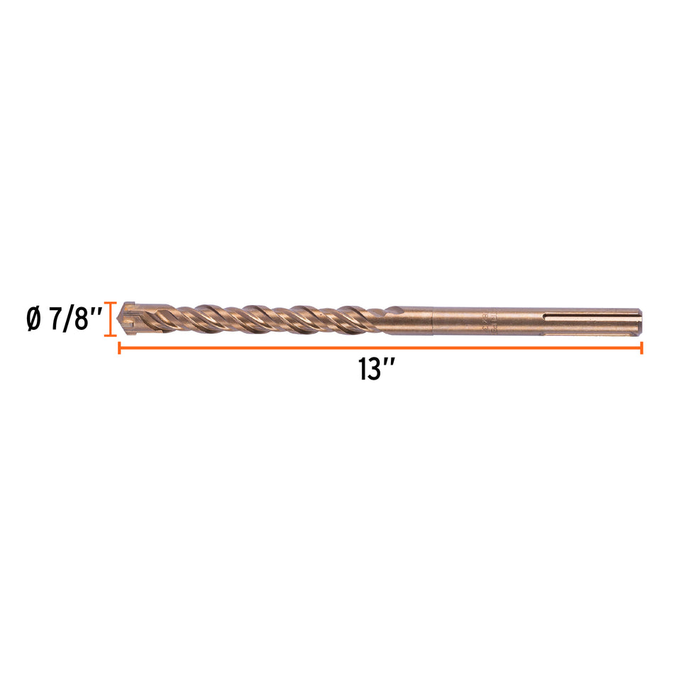 Broca SDS Ma x de 7/8 x 13', Truper Caja con 4, 101438