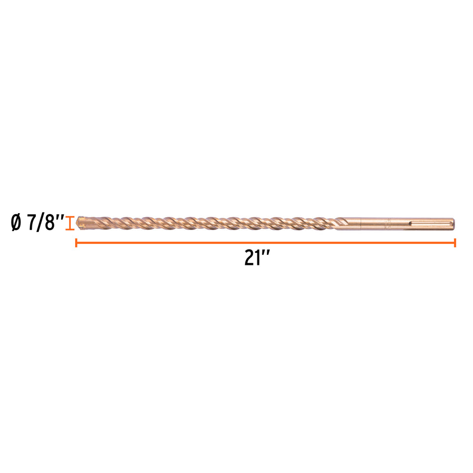 Broca SDS Ma x de 7/8 x 21', Truper Caja con 2, 101439