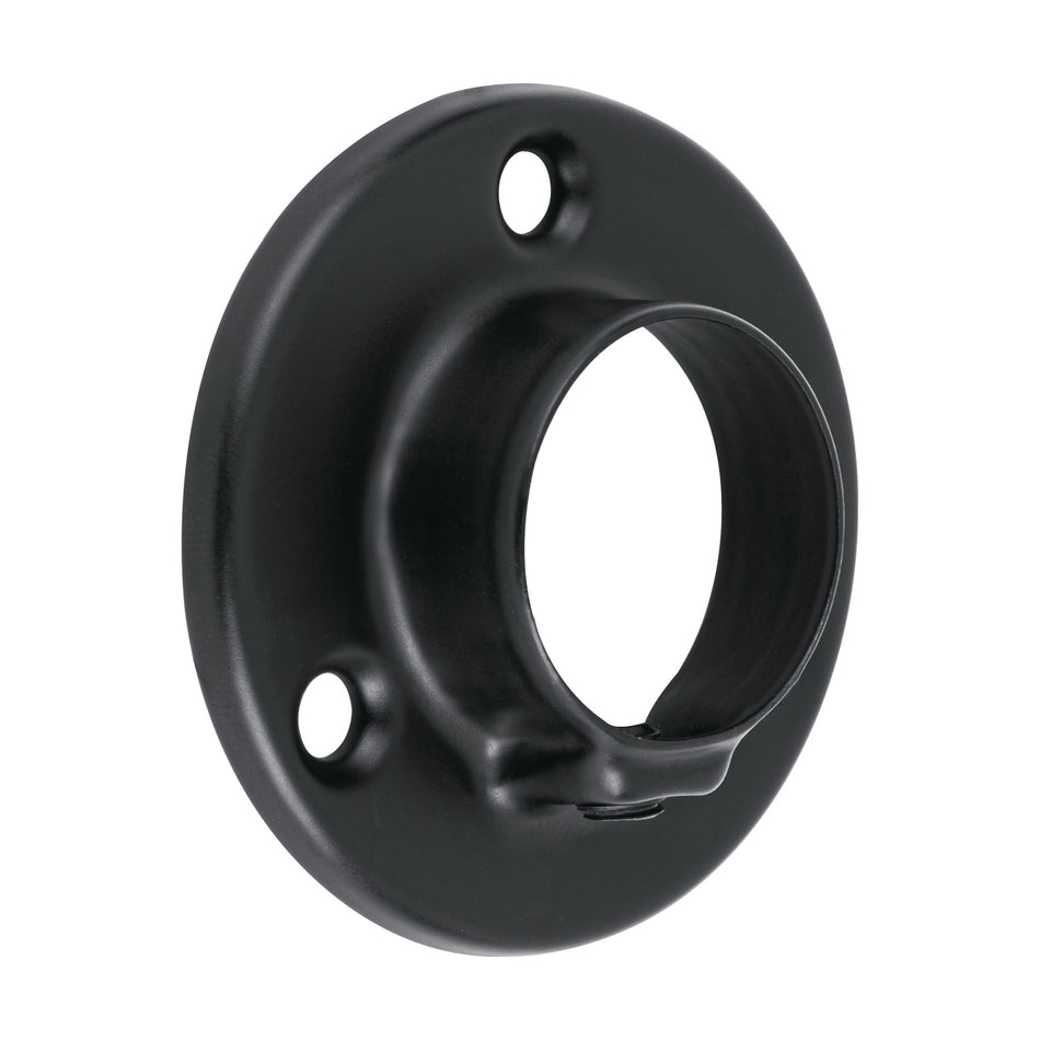 Brida negra para tubo redondo de closet, Hermex Caja con 10, 46582