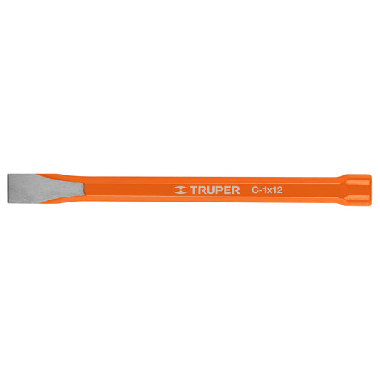 Cincel de corte frío de 1 X 12', Truper Caja con 6, 12166