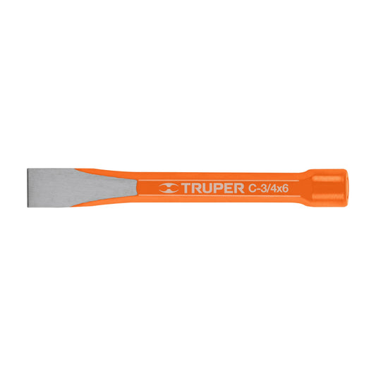 Cincel de corte frío de 3/4 X 6', Truper Caja con 6, 12139