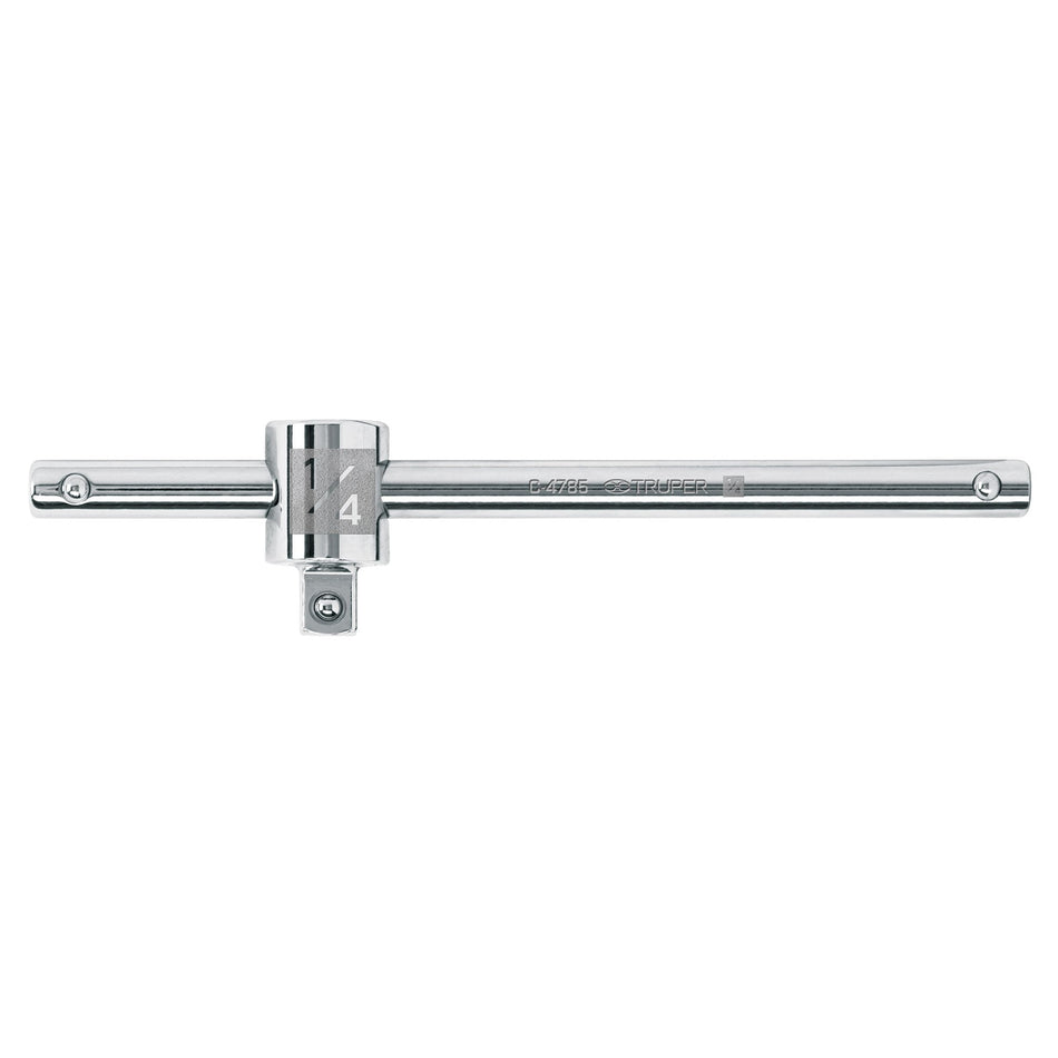 Barra corrediza para dados cuadro 1/4', Truper Caja con 3, 13217