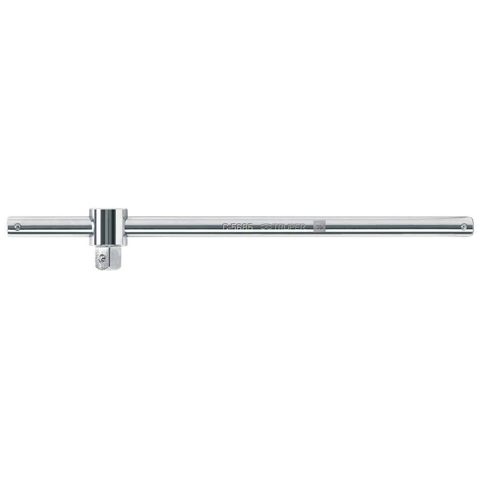Barra corrediza para dados cuadro 3/4', Truper, 13912