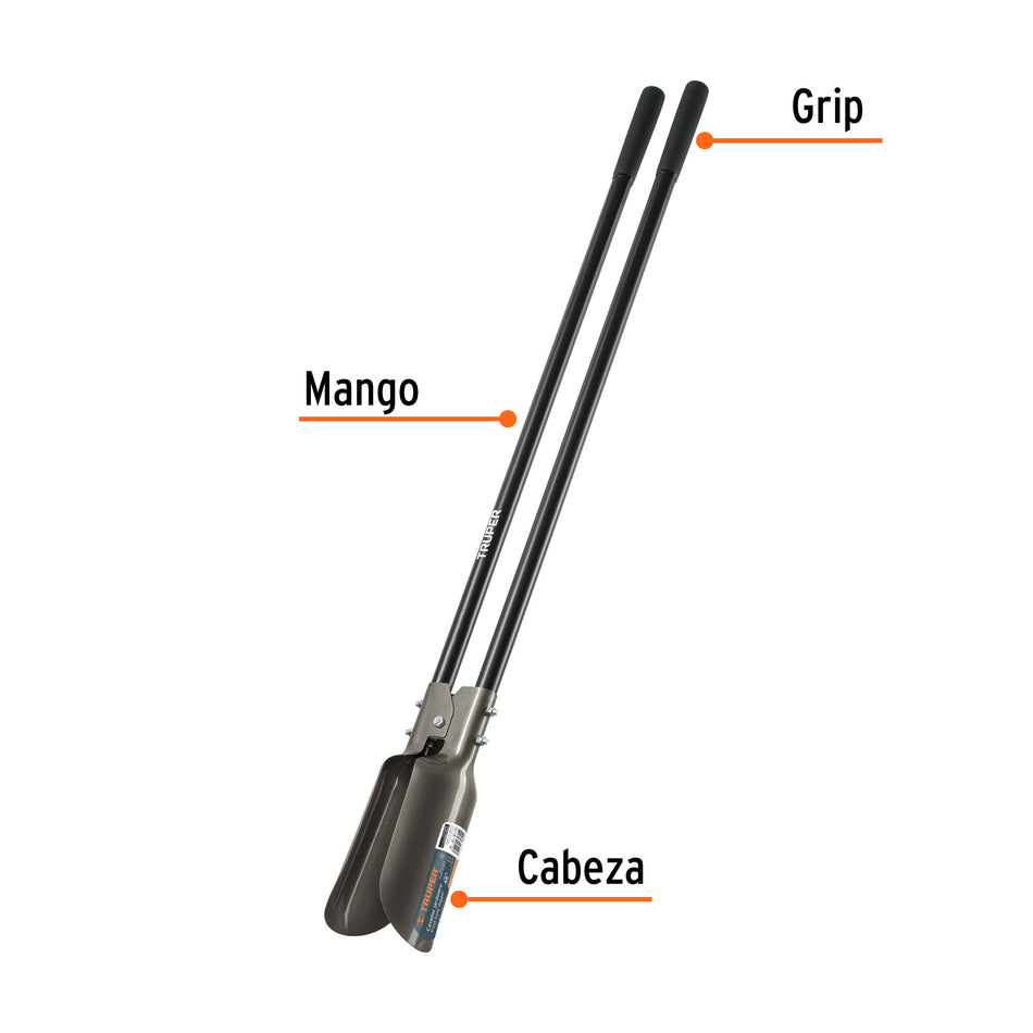 Cavador mangos de acero 45', Truper Caja con 2, 11131