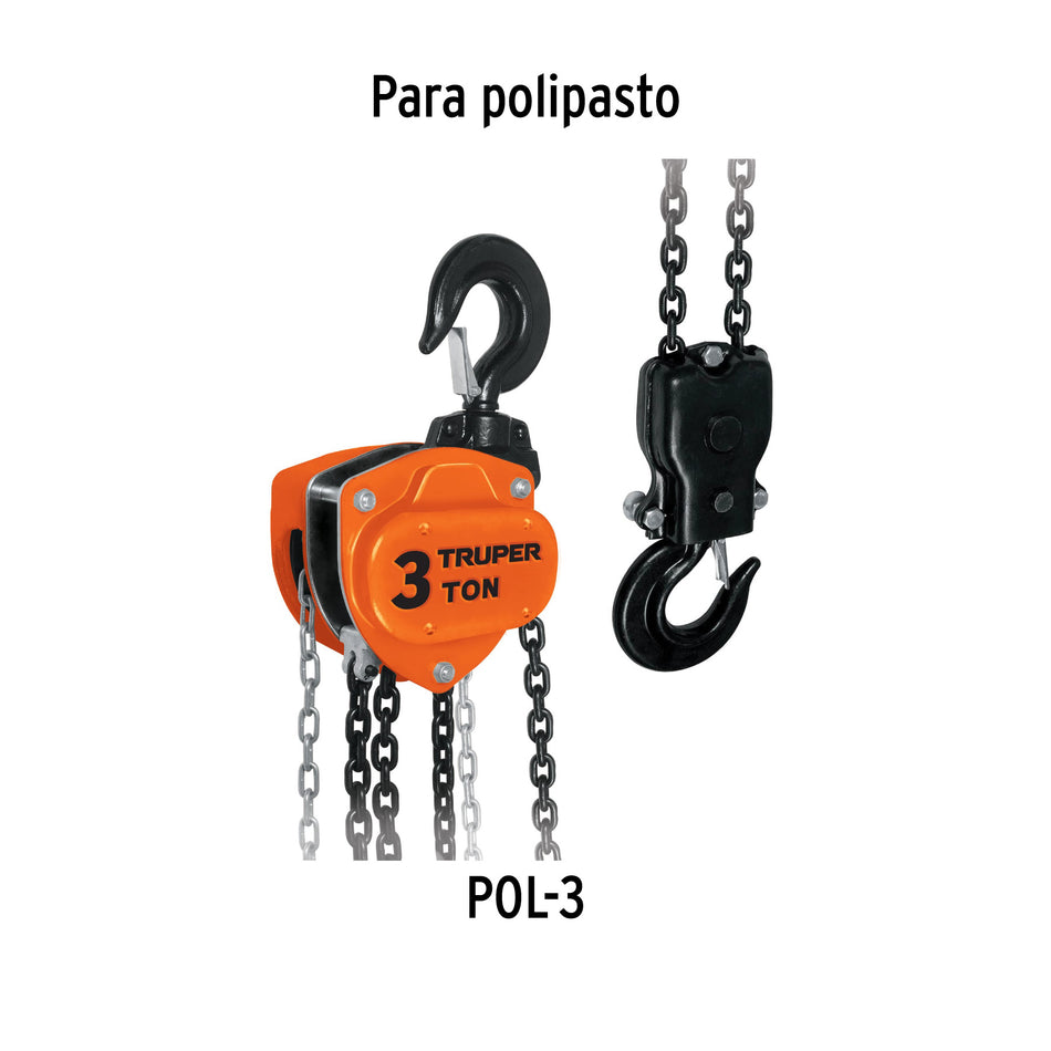 Cadena para polipasto POL-3, Truper, 16834