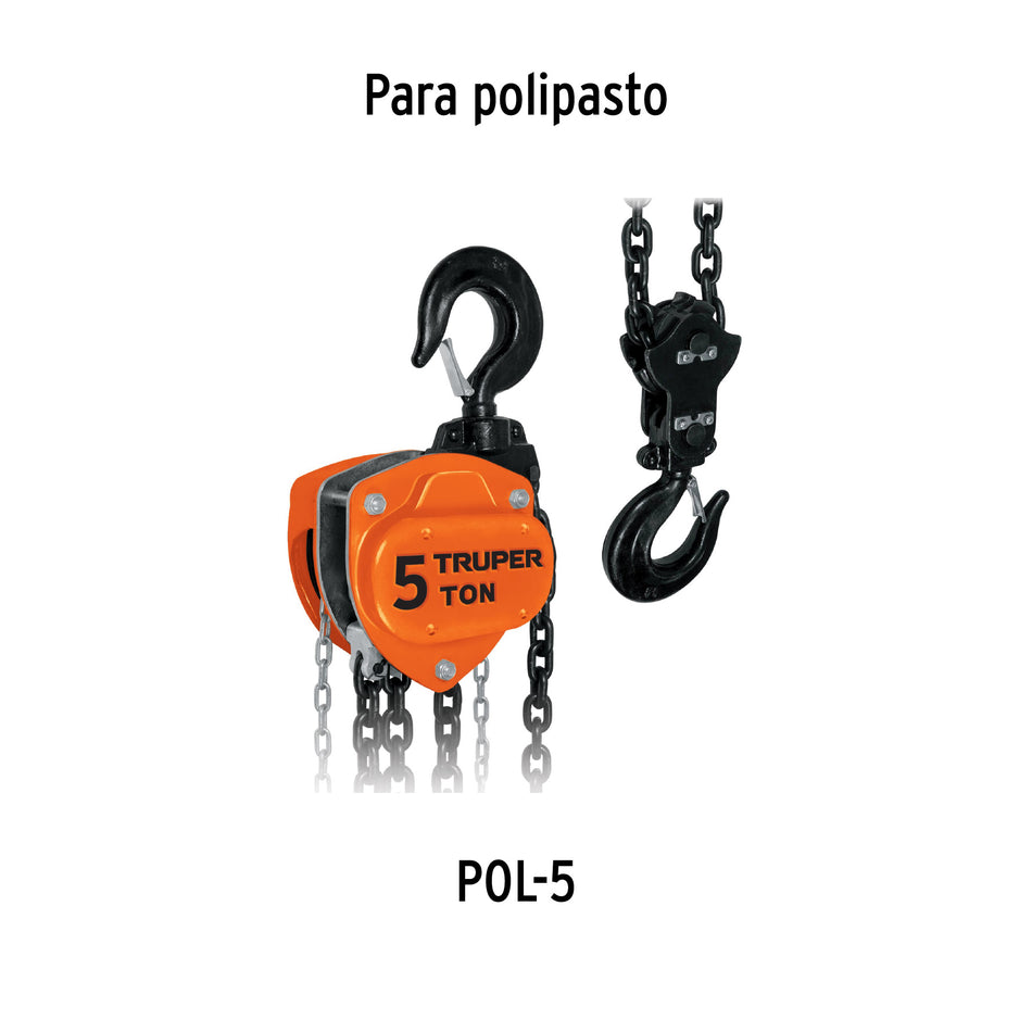 Cadena para polipasto POL-5, Truper, 16835