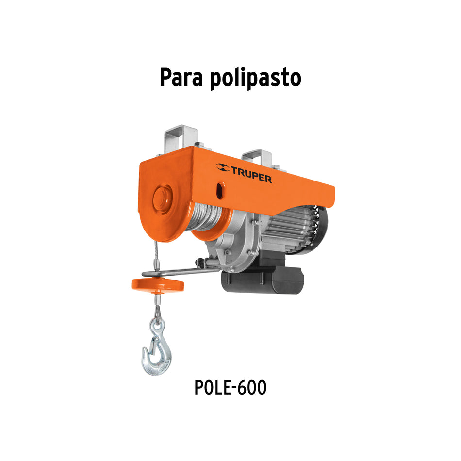 Cable de repuesto para polipasto eléctrico POLE-600, Truper, 102785
