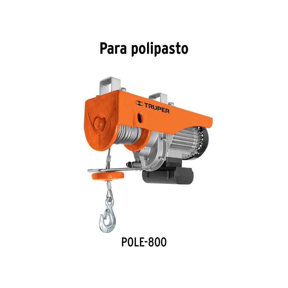 Cable de repuesto para polipasto eléctrico POLE-800, Truper, 102786