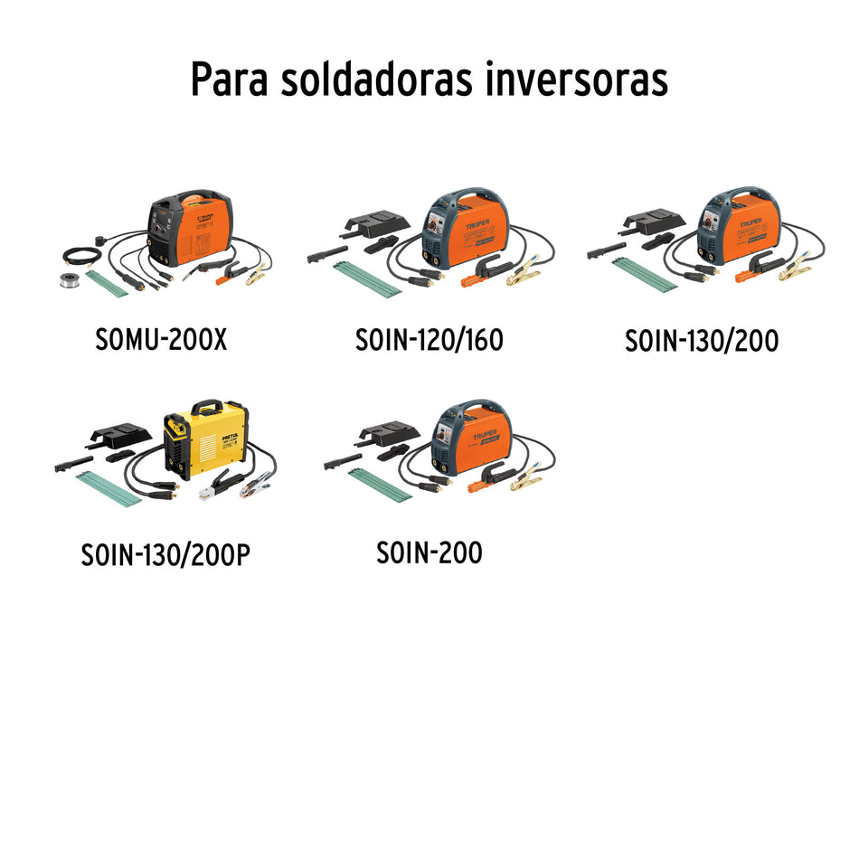 Cable p/SOIN-200,120/160,130/200,SOMU-200X,c/pinza de tierra, 100286