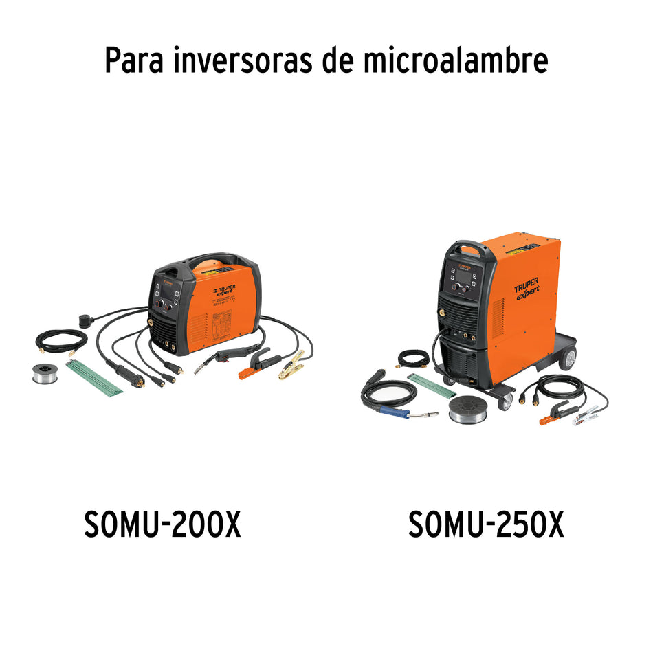 Cable para soldadora SOMI-210X, con pinza de tierra, Truper, 17031