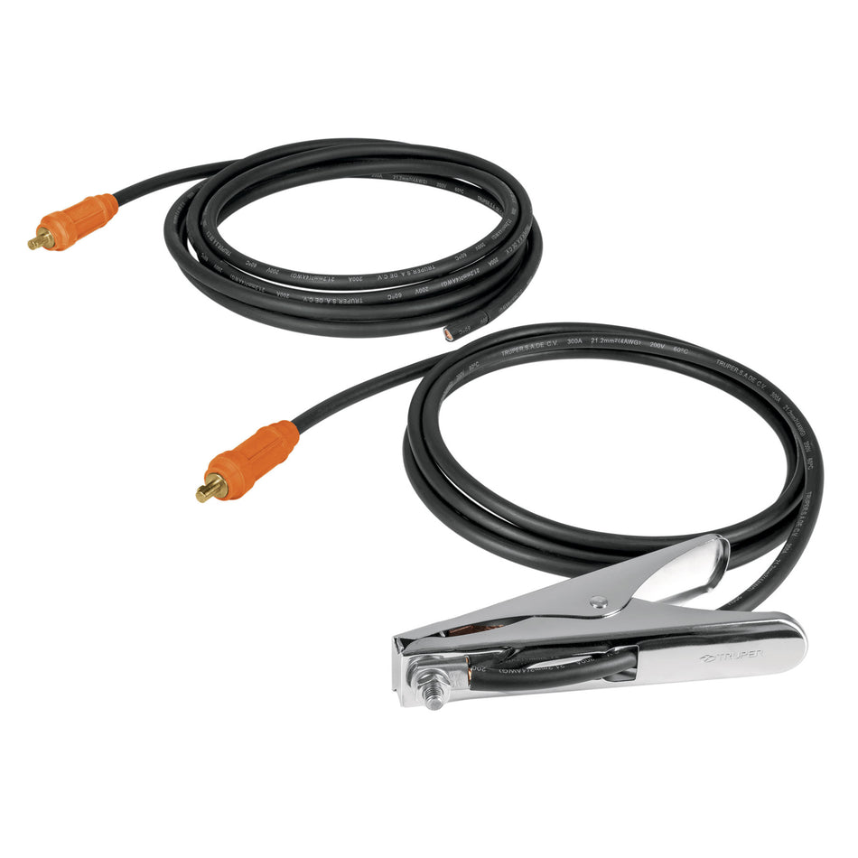 Cable para soldadora SOT-225, con pinza de tierra, Truper, 14357