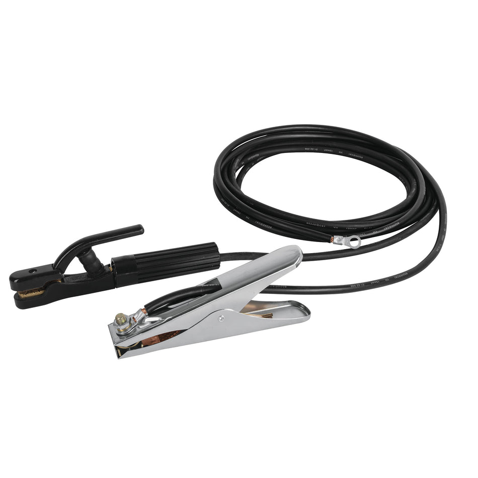 Juego de 2 cables con pinzas de tierra para soldar, Pretul, 24349