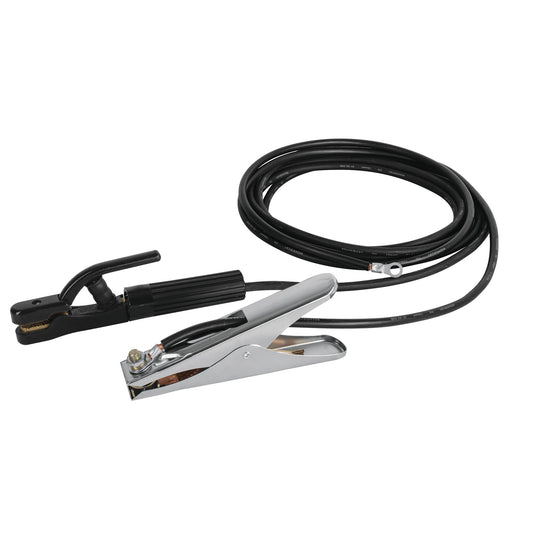 Juego de 2 cables con pinzas de tierra para soldar, Pretul, 24349