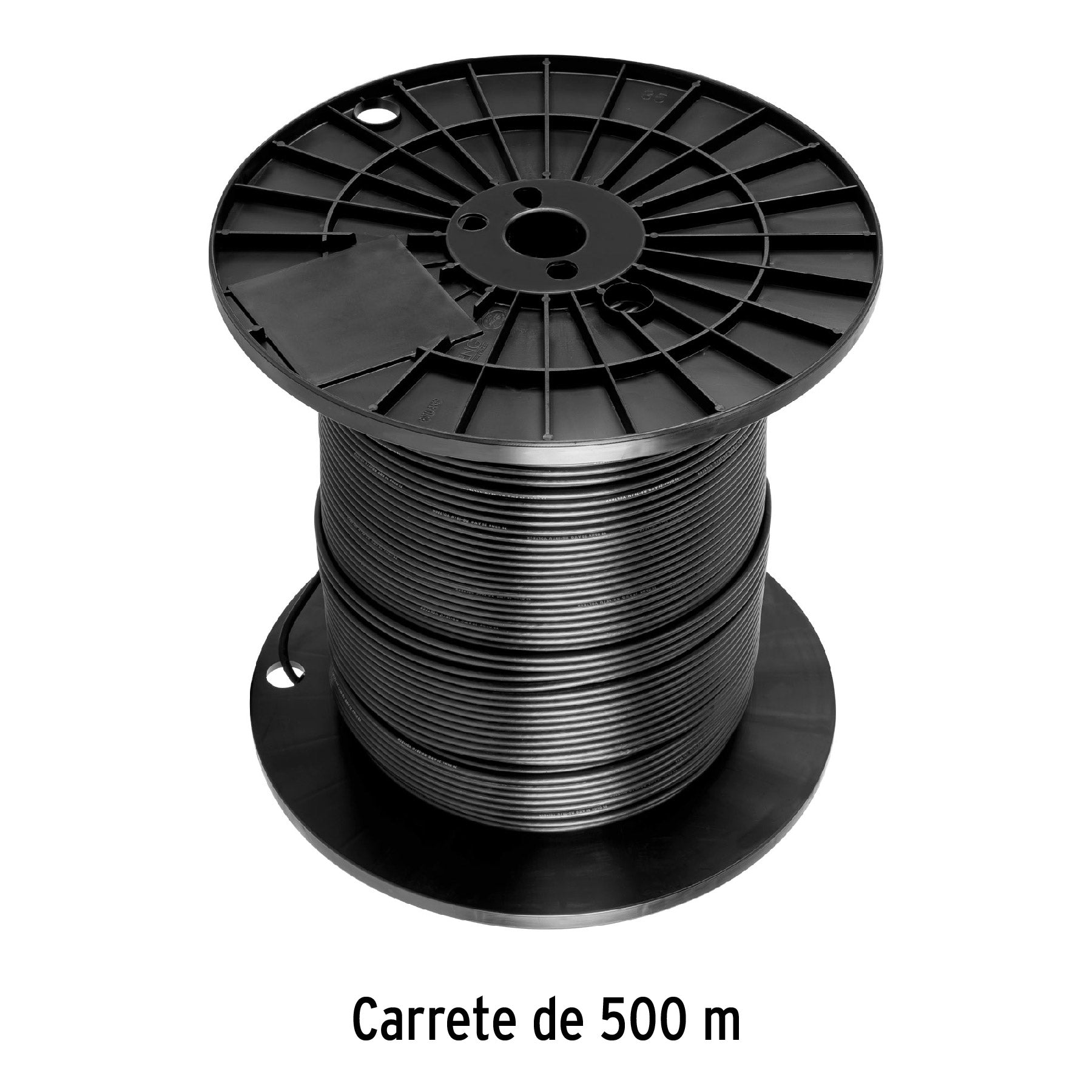 Metro de cable coaxial RG59 en carrete de 500 m, Volteck, 45029