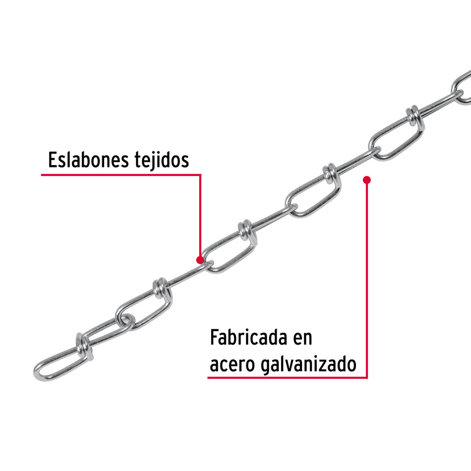 Metro de cadena tipo Víctor de 2.3 mm en carrete de 30 m Caja con 30, 44191