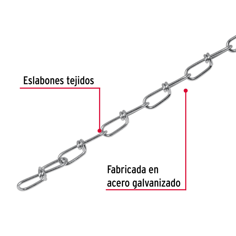 Metro de cadena tipo Víctor de 3.4 mm en carrete de 30 m Caja con 30, 44193