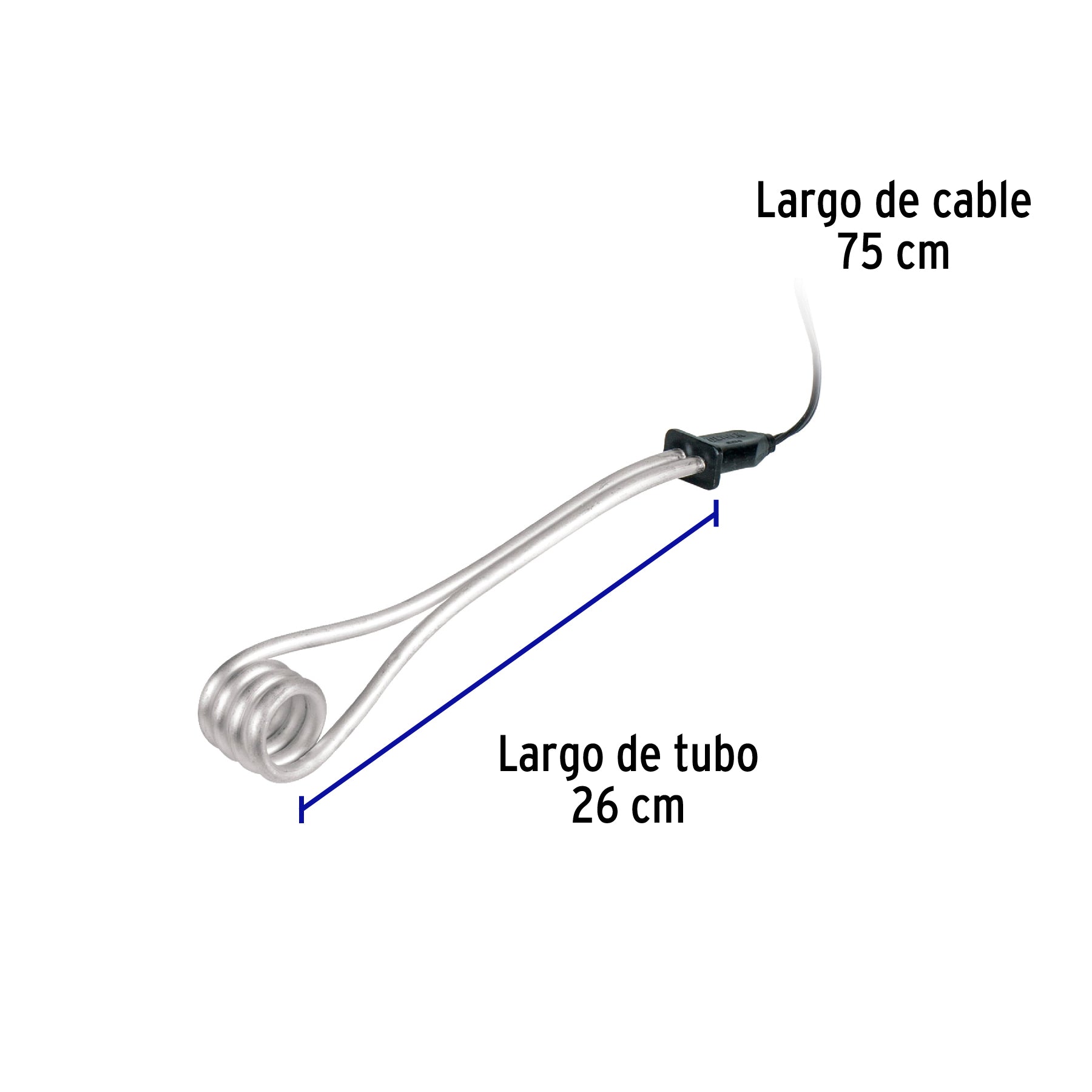 Calentador de inmersión p/agua #6 de 23 L, 1100 W, Volteck, 46308