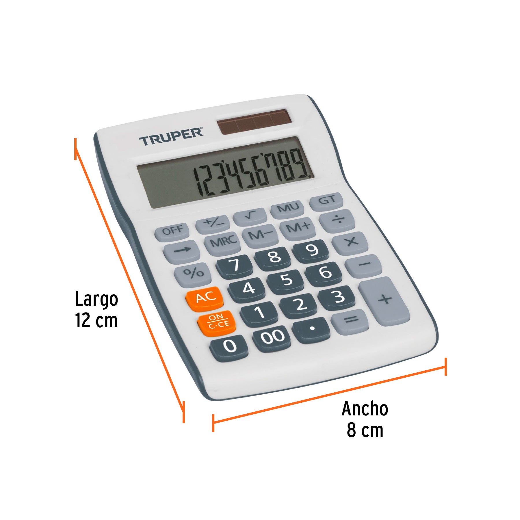 Calculadora de bolsillo, Truper, 60480