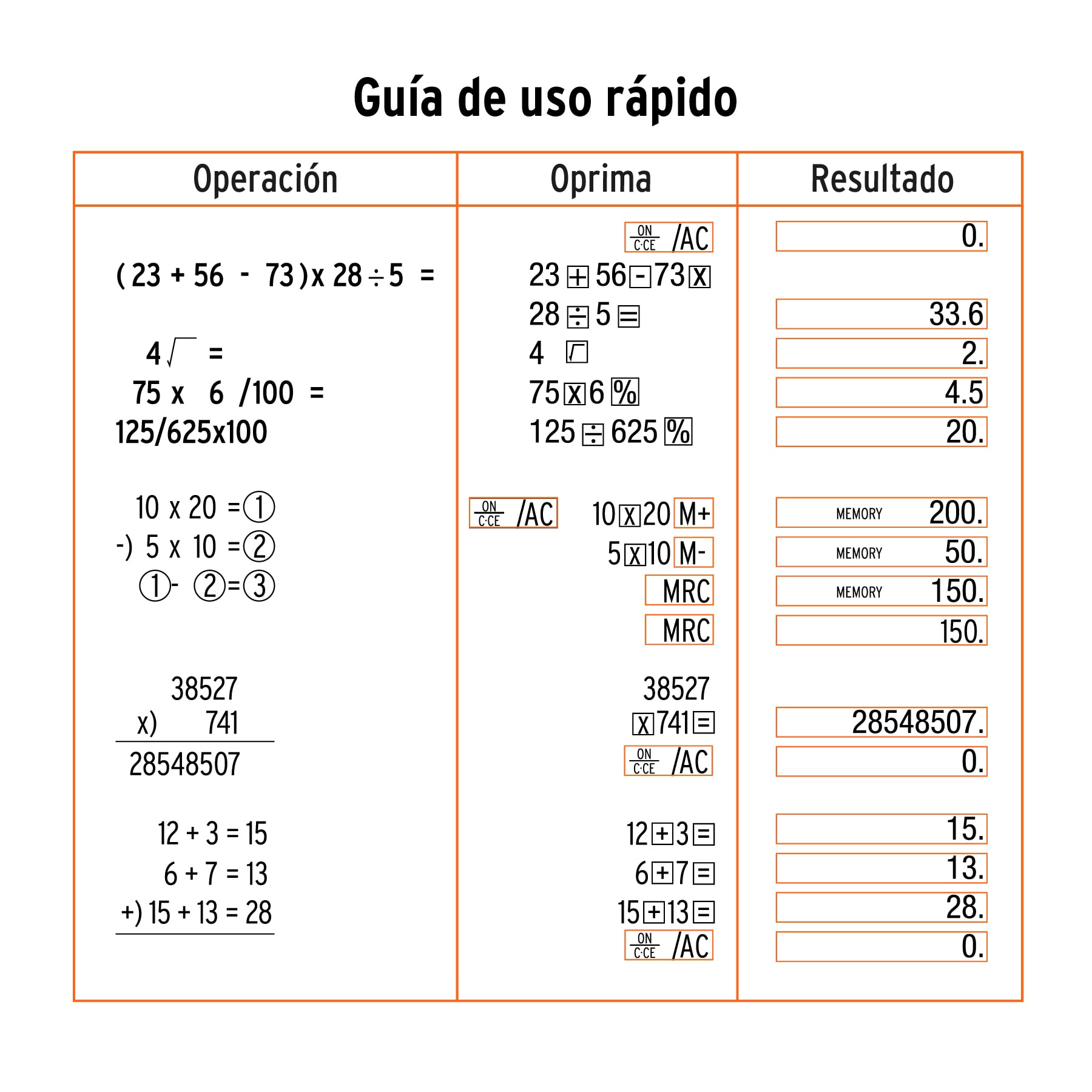 Calculadora de bolsillo, Truper, 60480