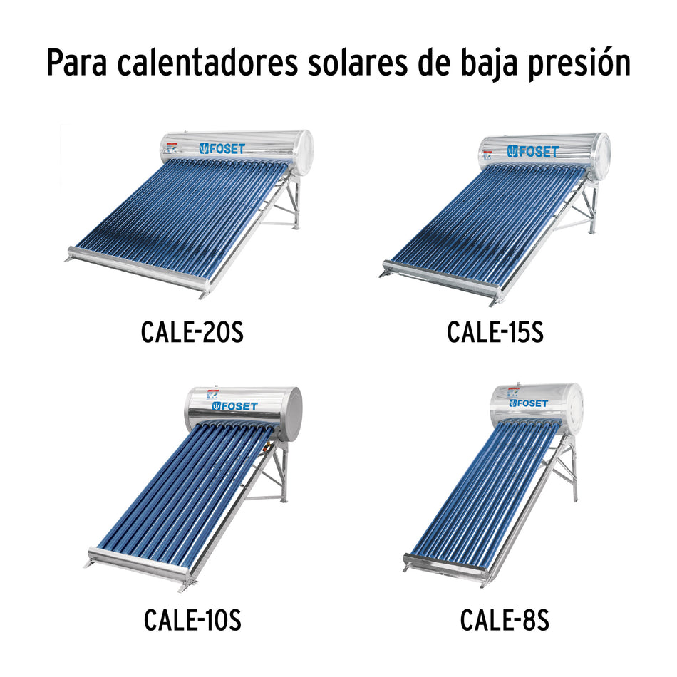 Tubo de repuesto para calentador solar, Foset Caja con 2, 45276
