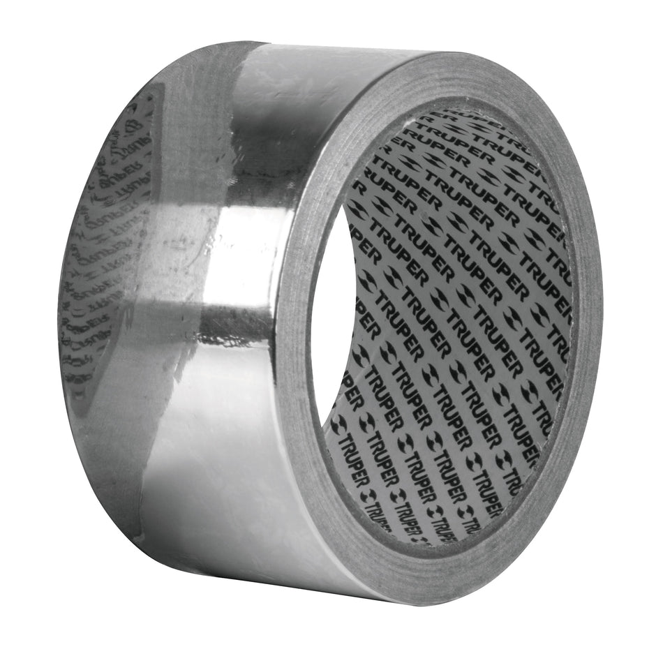 Cinta de aluminio de 48 mm x 10 m, Truper Caja con 6, 12611