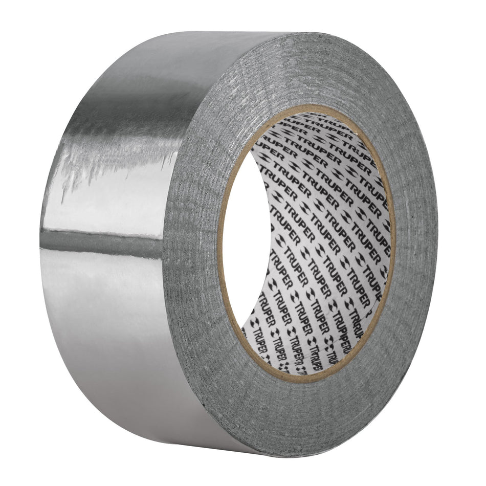 Cinta de aluminio de 48 mm x 30 m, Truper Caja con 6, 12135