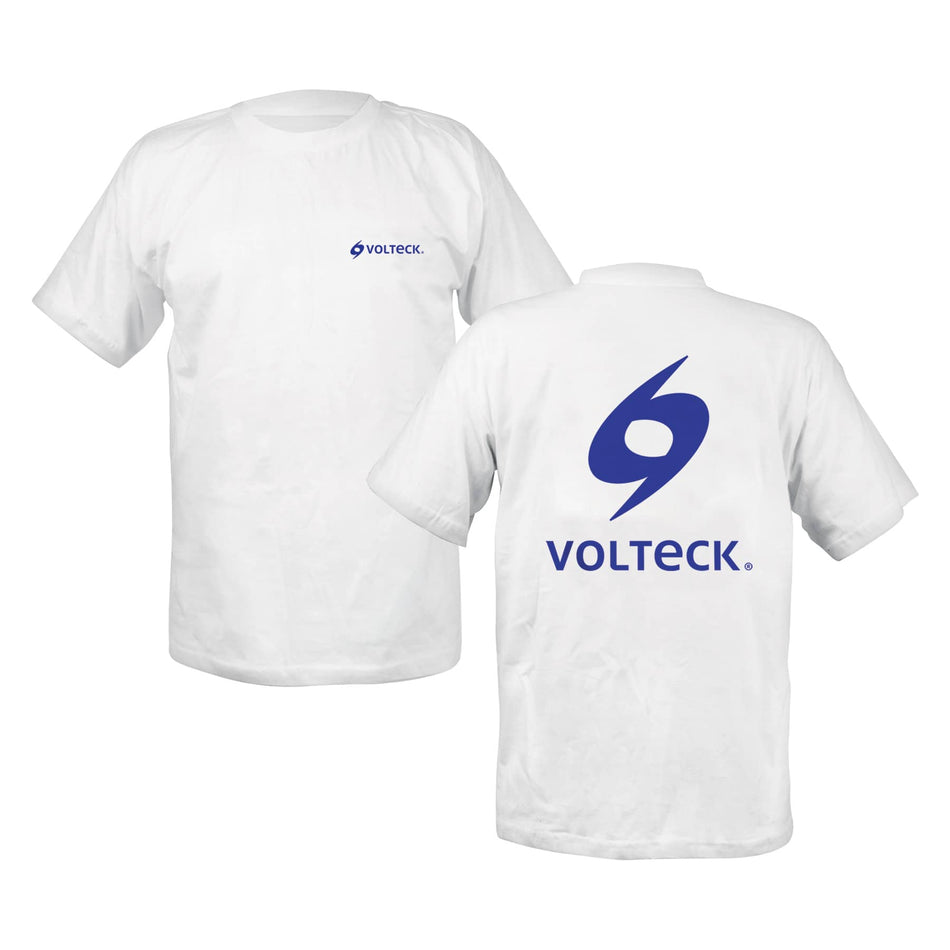 Playera cuello redondo para hombre, blanca, EG, Volteck, 60412
