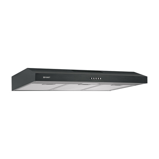 Campana extractora 80 cm, empotrable, negra, Foset, 49487