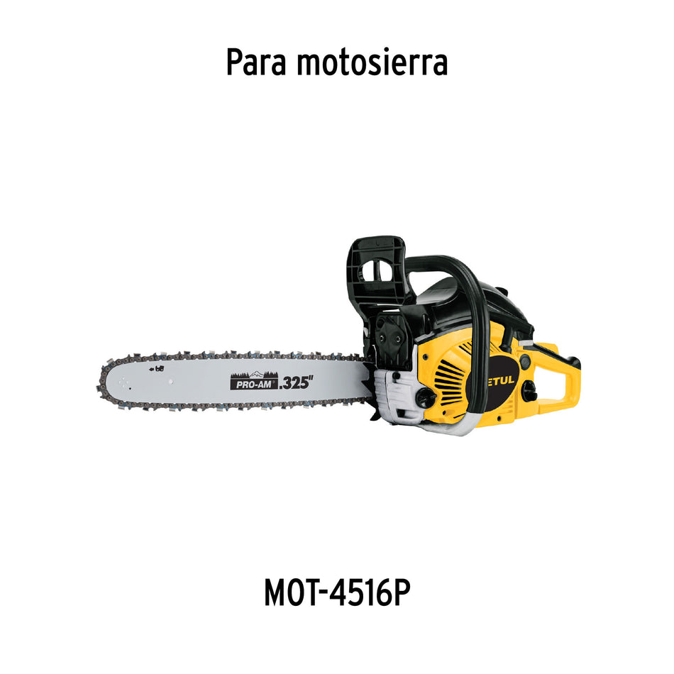 Cadena de repuesto 16' p/motosierra a gasolina 45 cc, Pretul, 28173