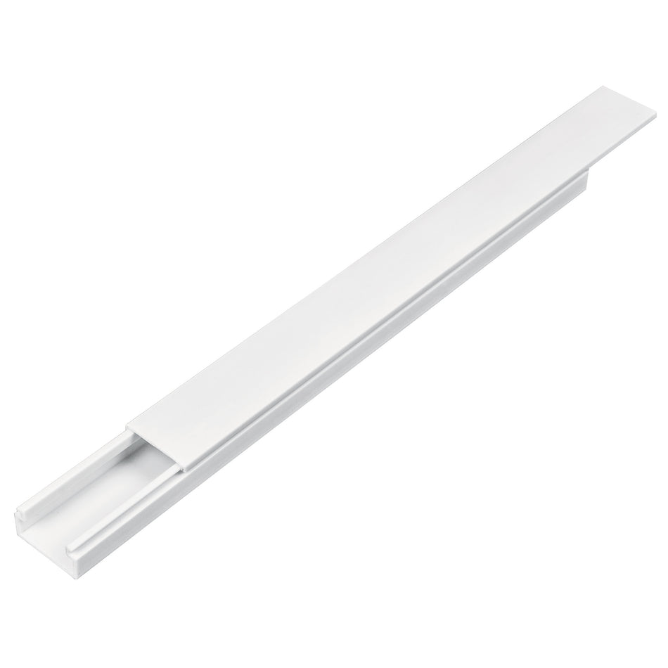 Canaleta de 1 vía 10 x 20 mm, con adhesivo, Volteck Caja con 20, 46284